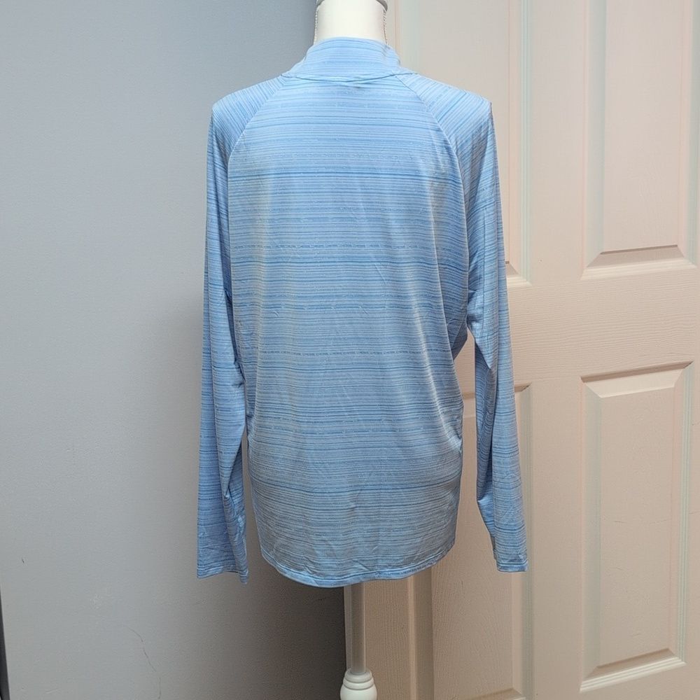 Adidas Light BlueQuarter-Zip Pullover Size XL - Picture 2 of 7